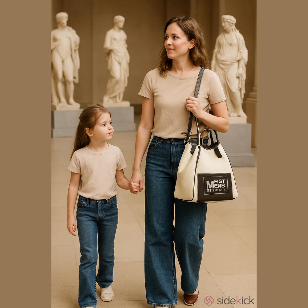 NWT CREME/chocolate leather shoulder bag